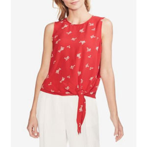 Vince Camuto Tie Front Sleeveless Blouse